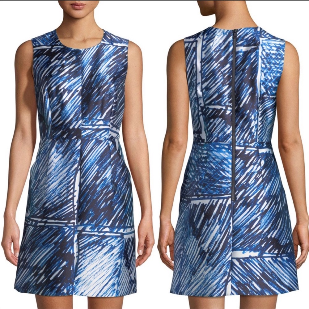 Milly Scribble Print Dress 8